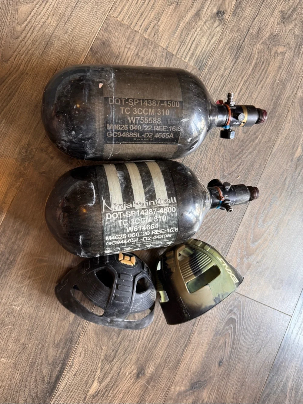 Ninja Paintball 68/4500 HPA Tanks with Covers